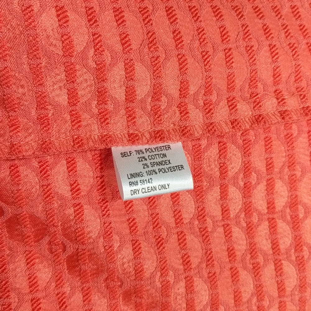 London Times coral brocade dress - Picture 10 of 10